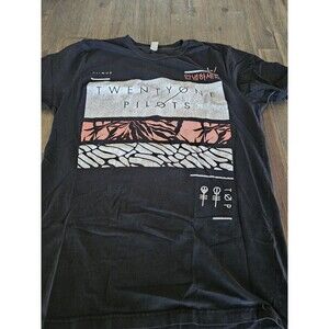 Twenty One Pilots T Shirt Clique Mens Medium Black Short Sleeve M Faded